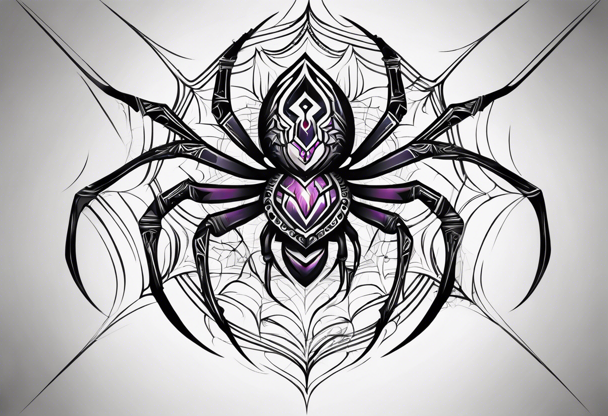 Neotribal spider tattoo idea