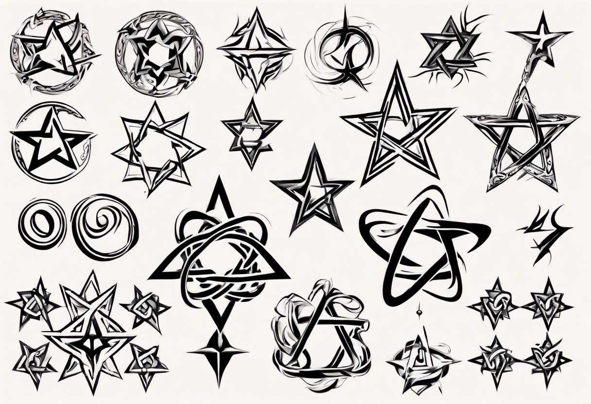 Pentagram Tattoos Images