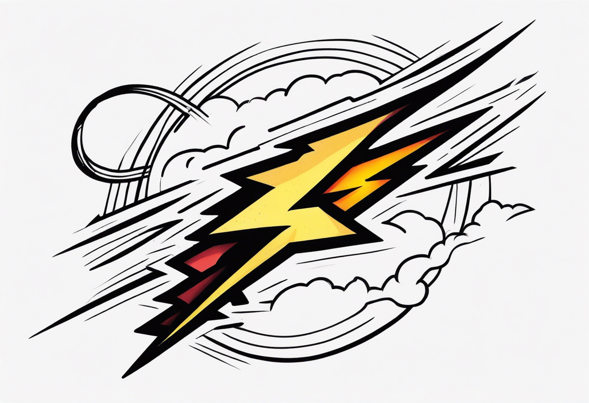 (flash of) lightning tattoo idea