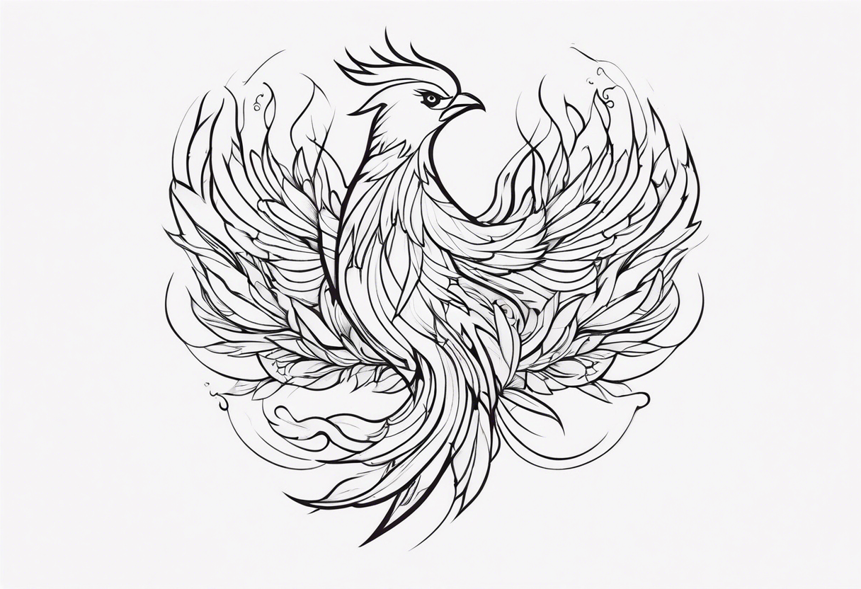 happy 
phoenix tattoo idea