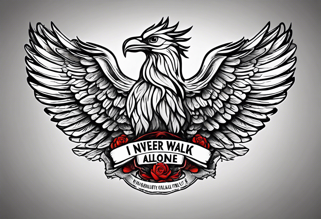 "I never walk alone" tattoo idea