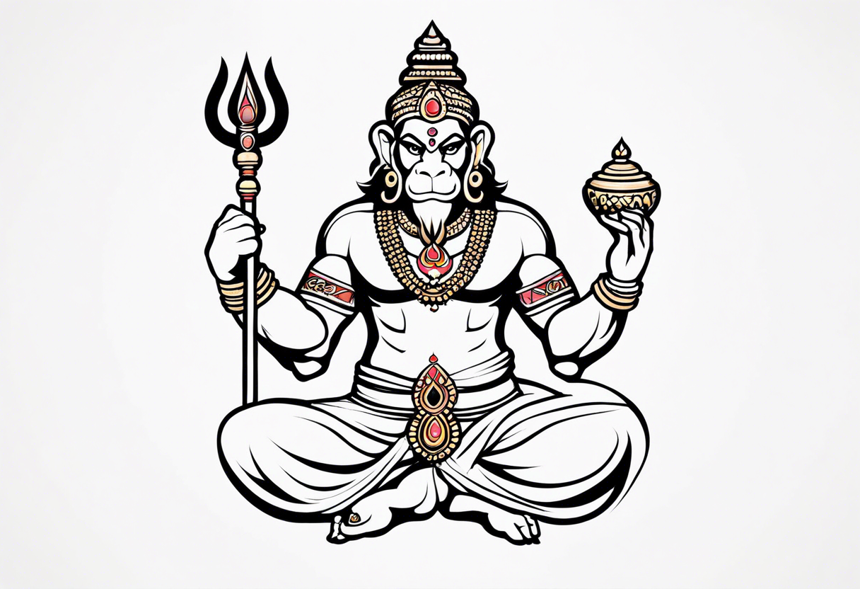 hanuman tattoo idea