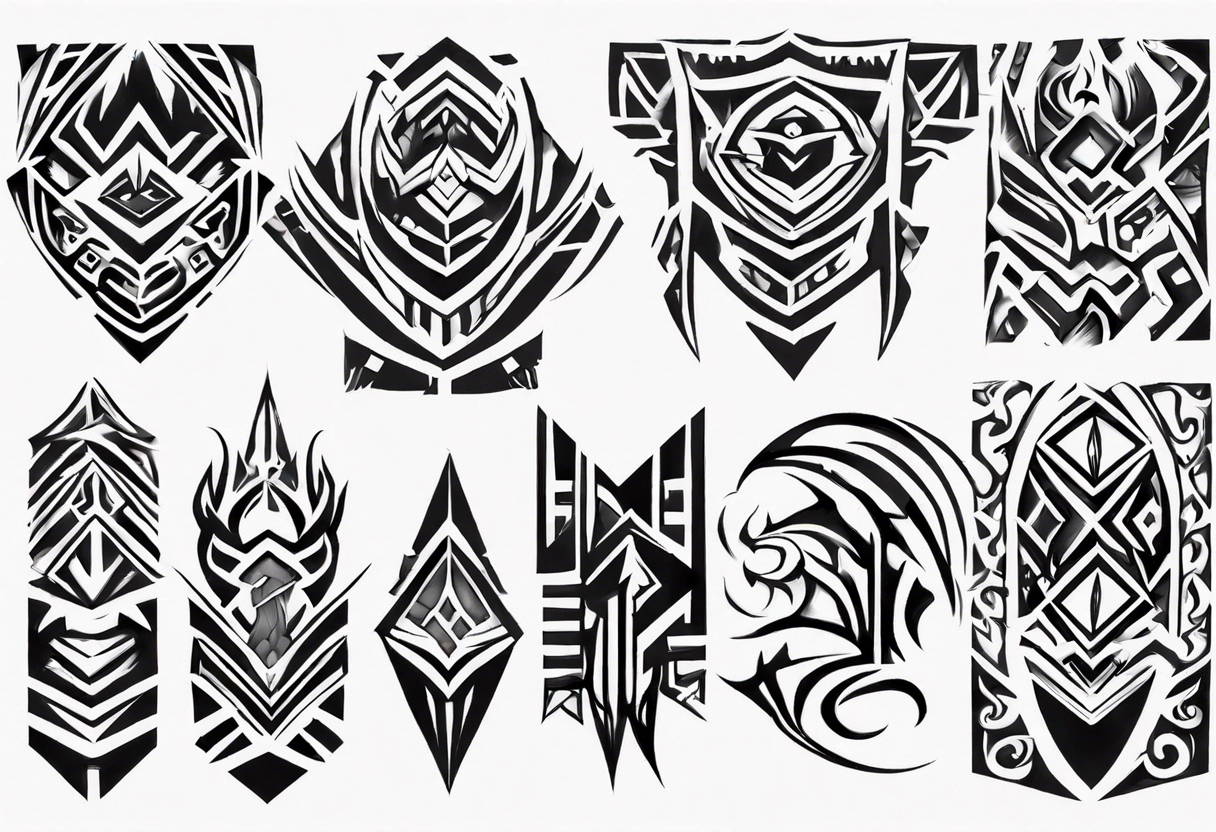 Maori Tribal Tattoo Shaped Triangle Stock Vector (Royalty Free) 1191805588  | Shutterstock