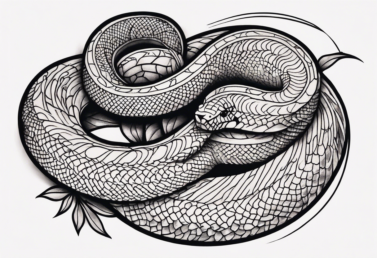 a snake tattoo idea