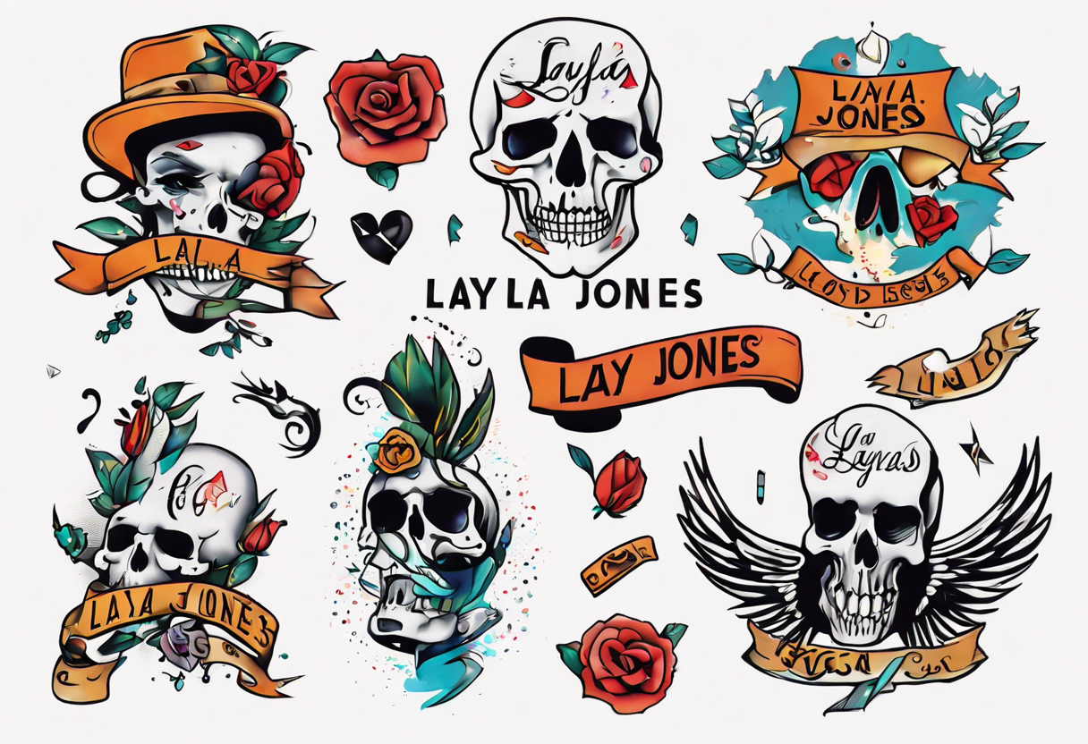 Scripted name, Layla Jones tattoo idea