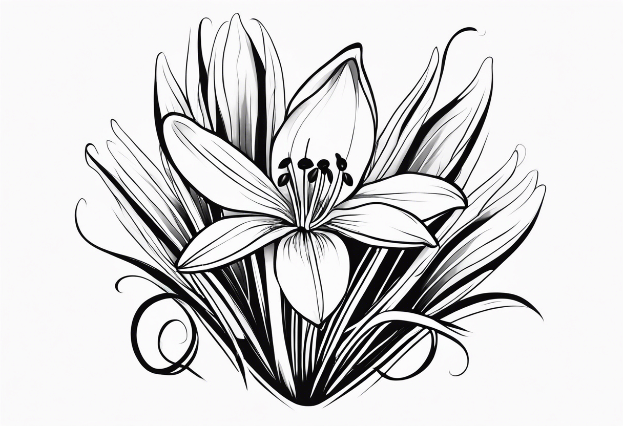 Snowdrop flower tattoo idea