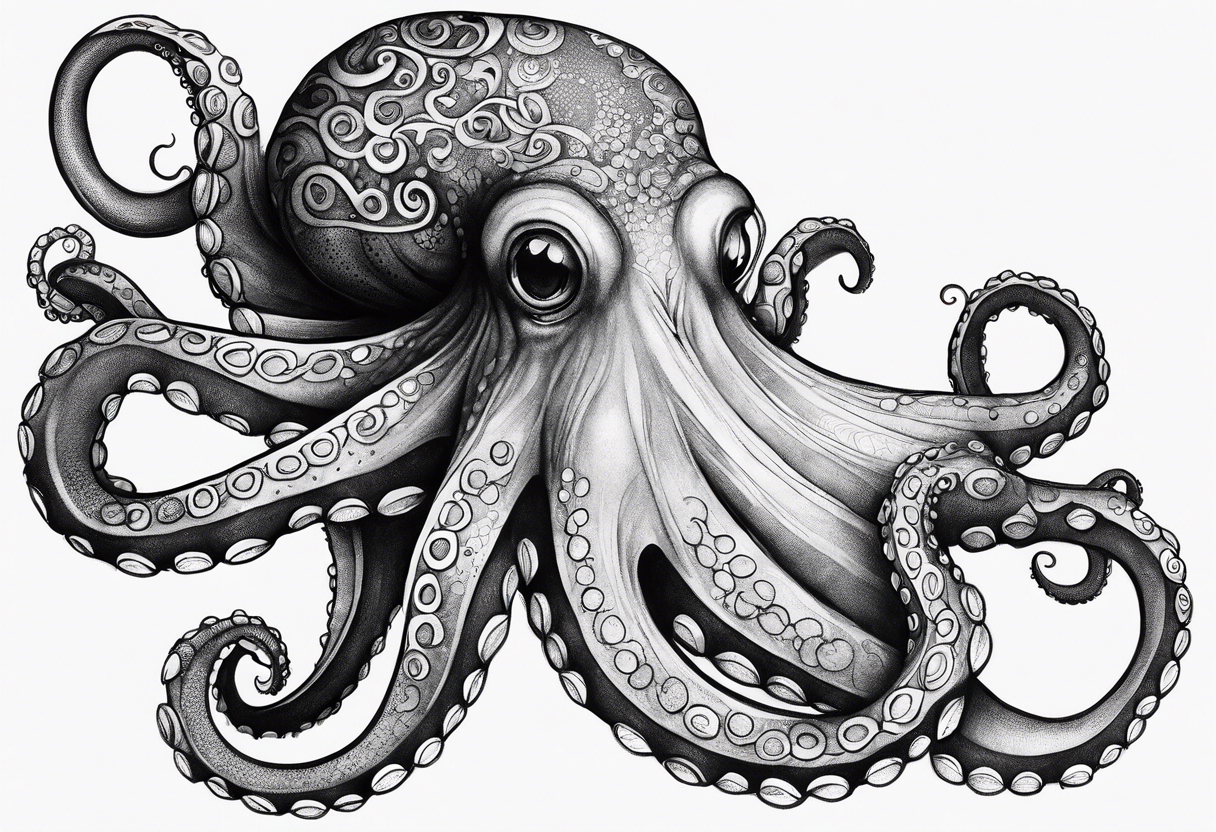 Octopus ten thousand leagues tattoo idea