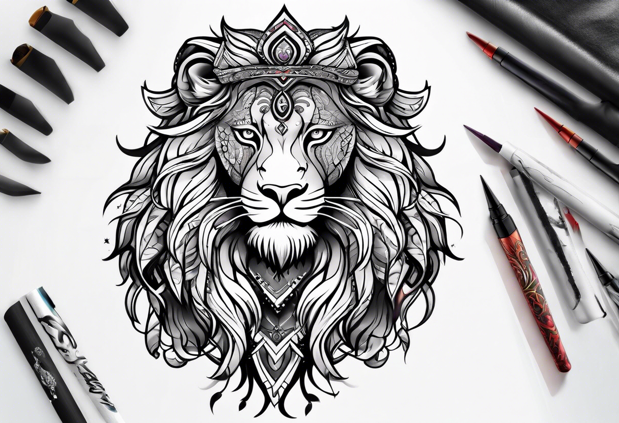 lion couple tattoos ideas｜TikTok Search