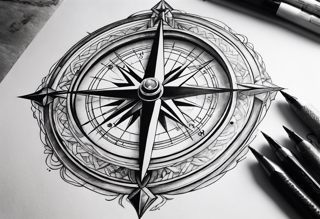 Military compass tattoo idea