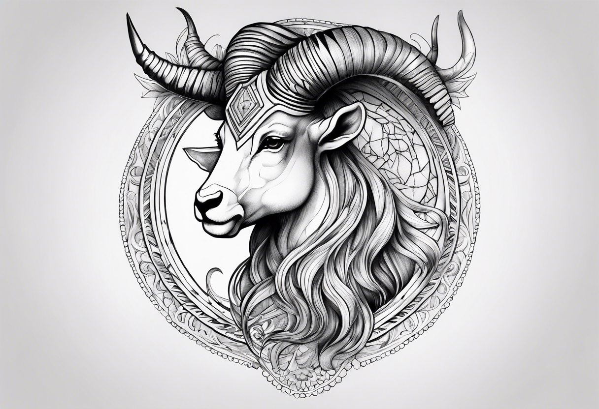 Fineline Capricorn tattoo idea