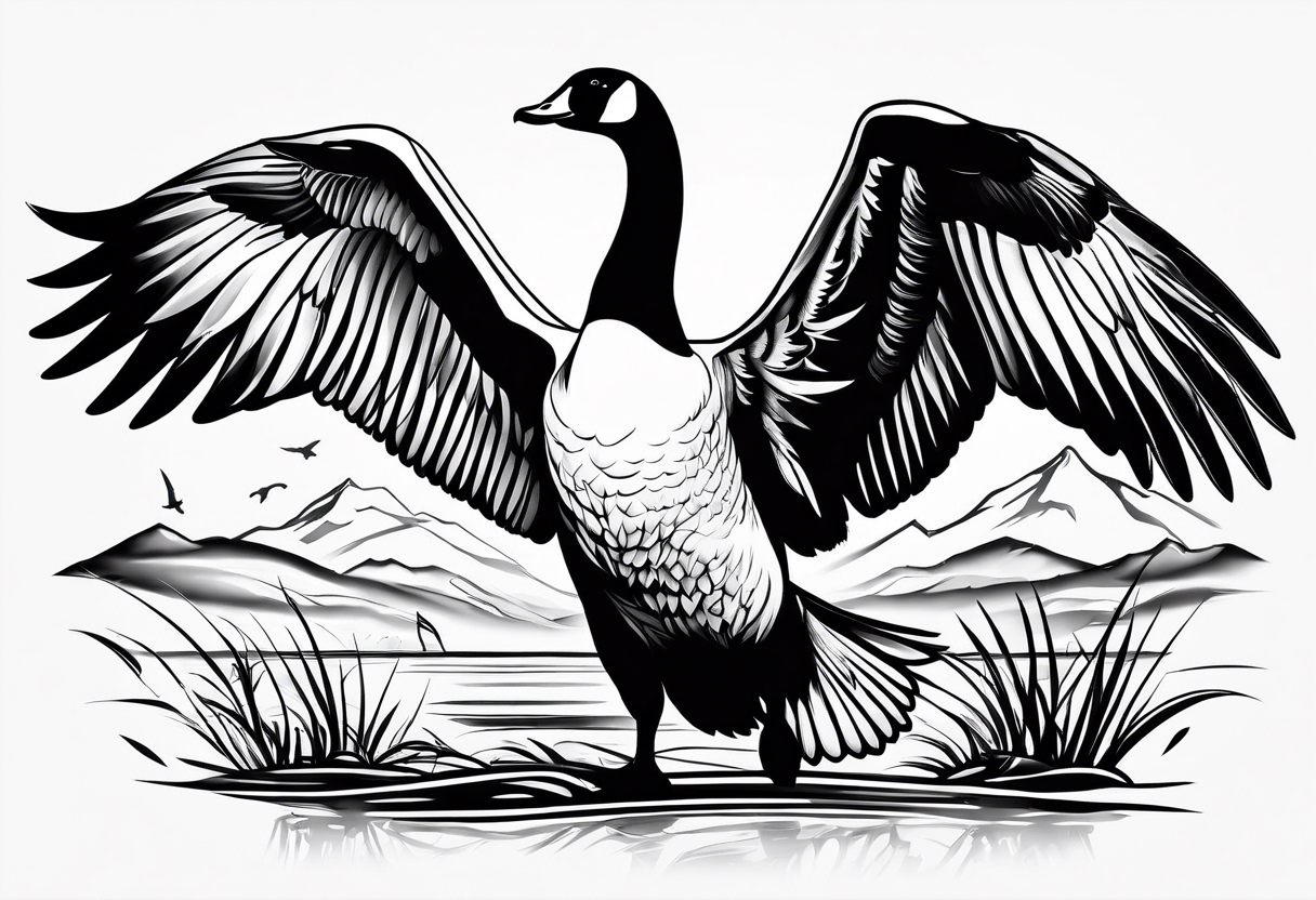 Goose hunting tattoo idea