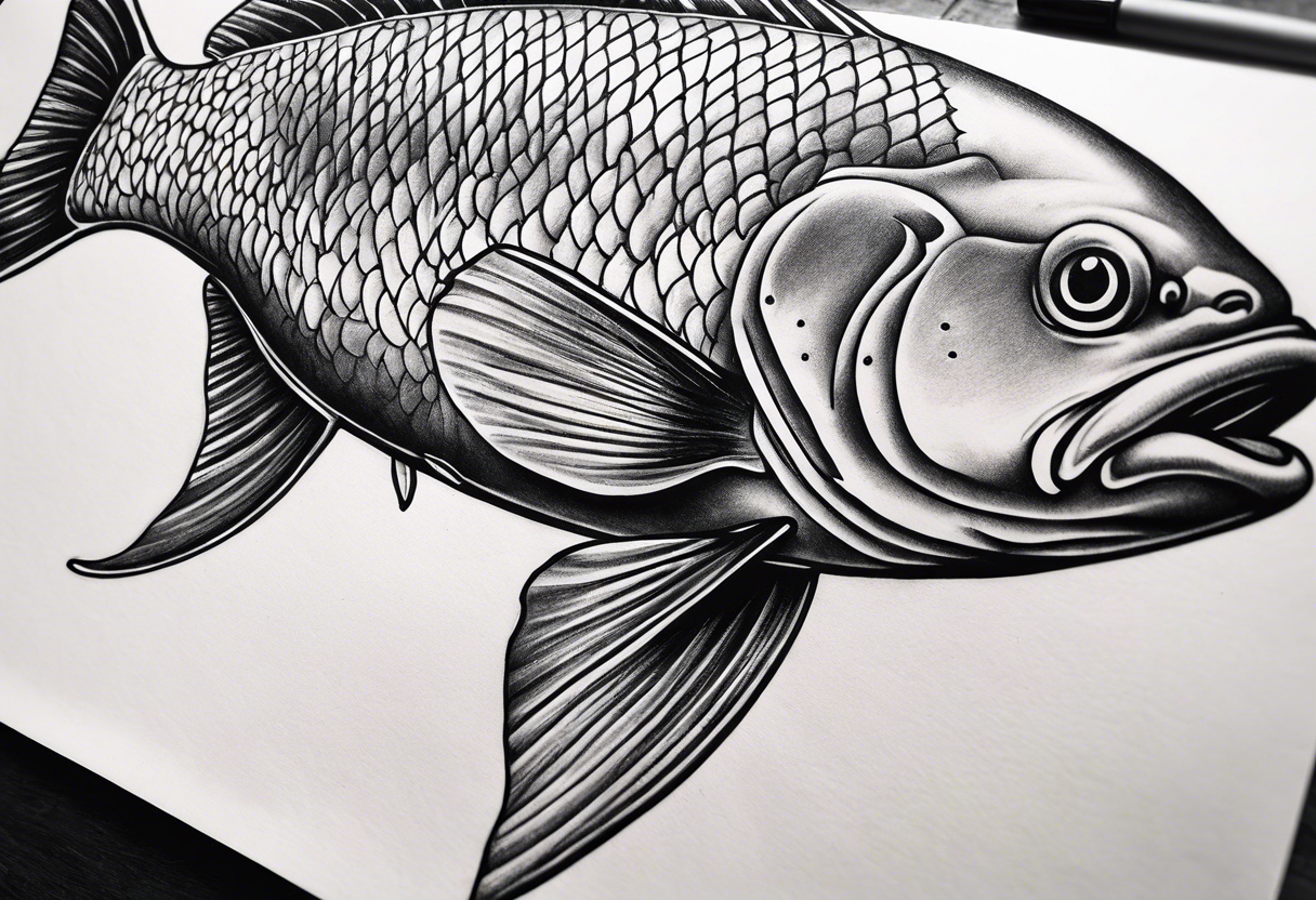 big fish tattoo idea