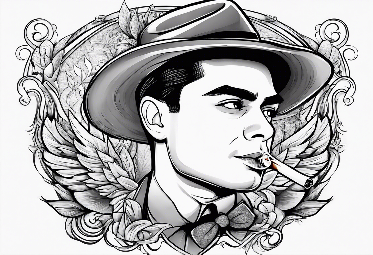 Ben Shapiro smoking cigarette tattoo idea