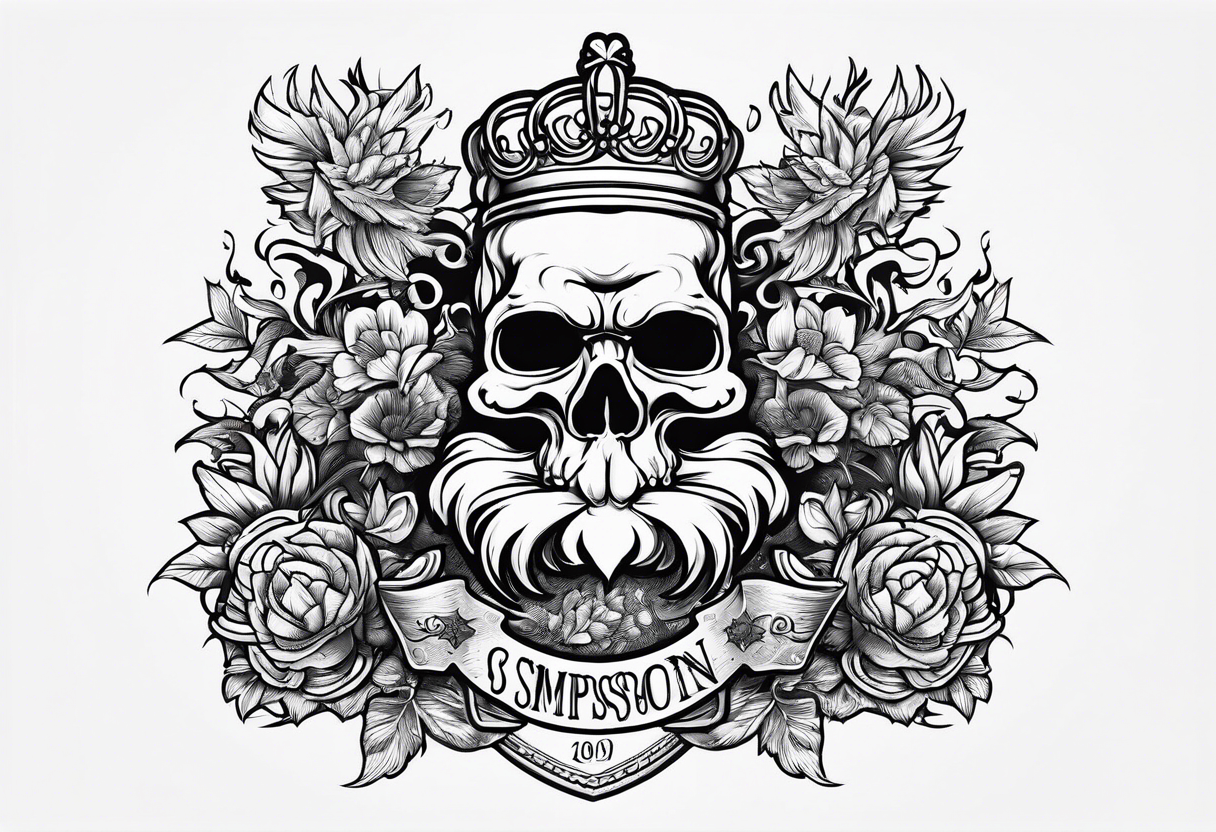 Simpson Family Crest tattoo idea