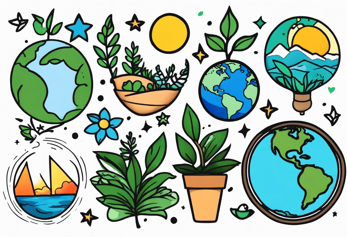 EARTH DAY FLASH TATTOOS tattoo idea