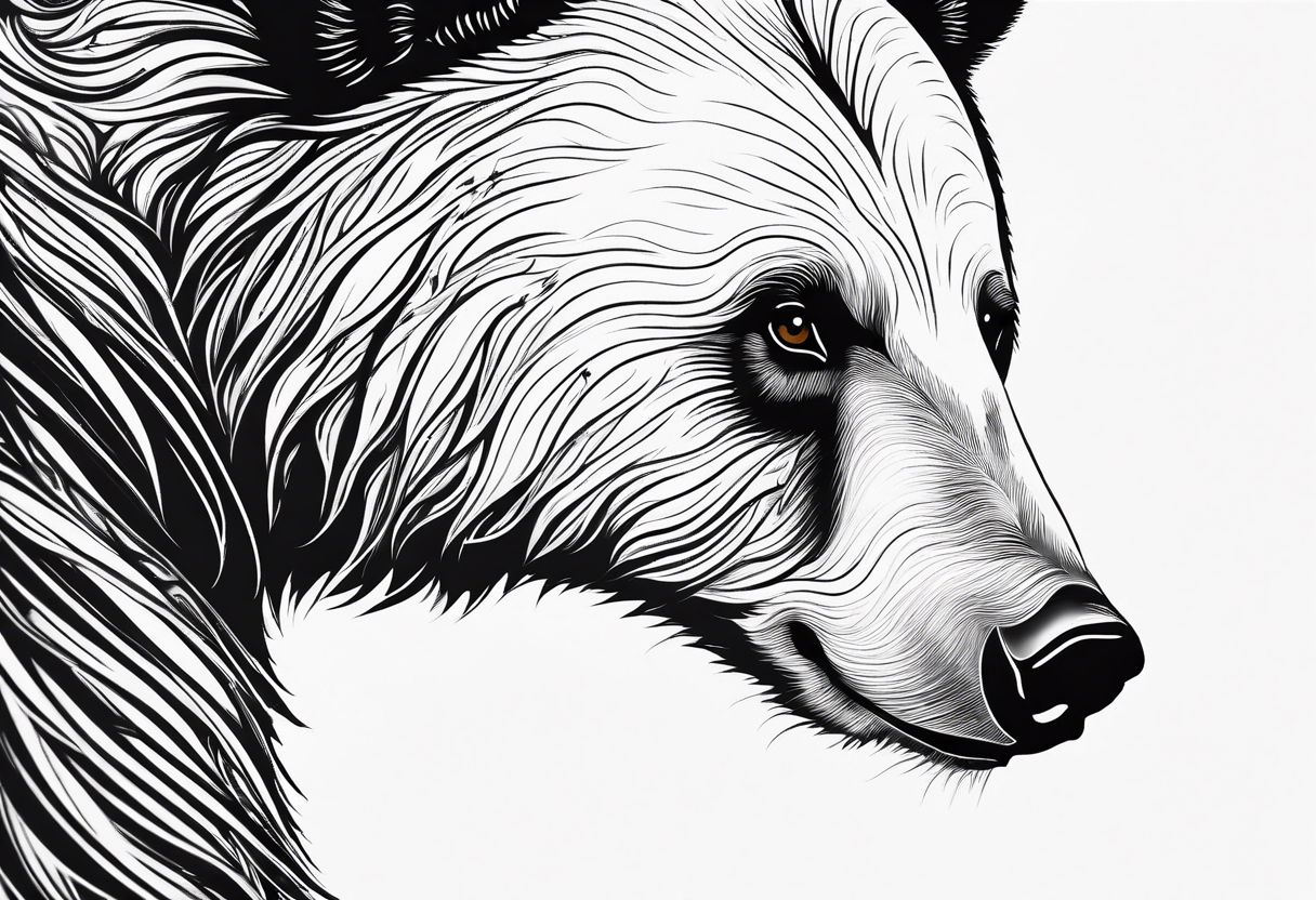 Suspended | Unique animal tattoos, Black bear tattoo, Bear tattoo designs