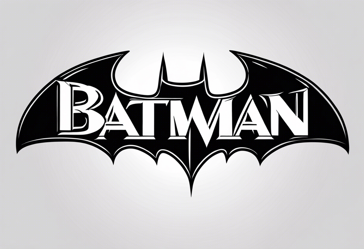 batman logo tattoo idea