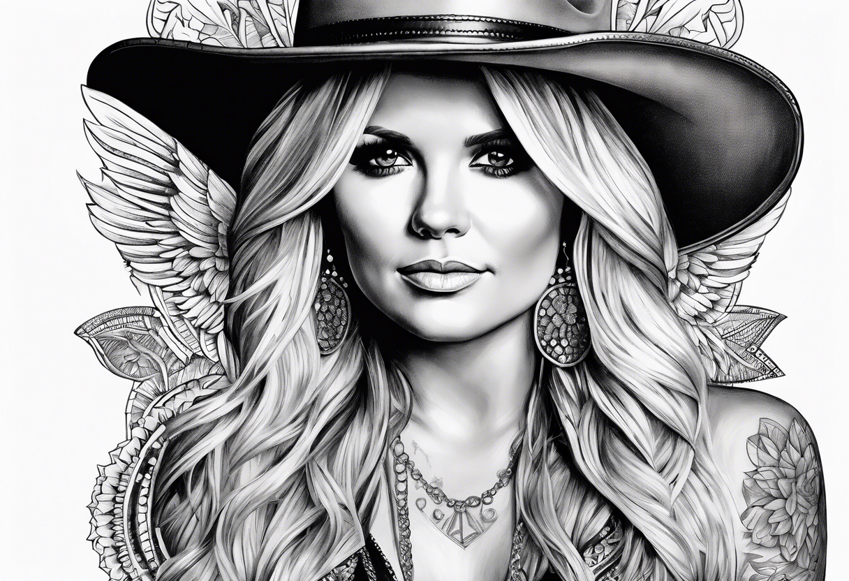 Miranda lambert with song lyrics tattoo idea