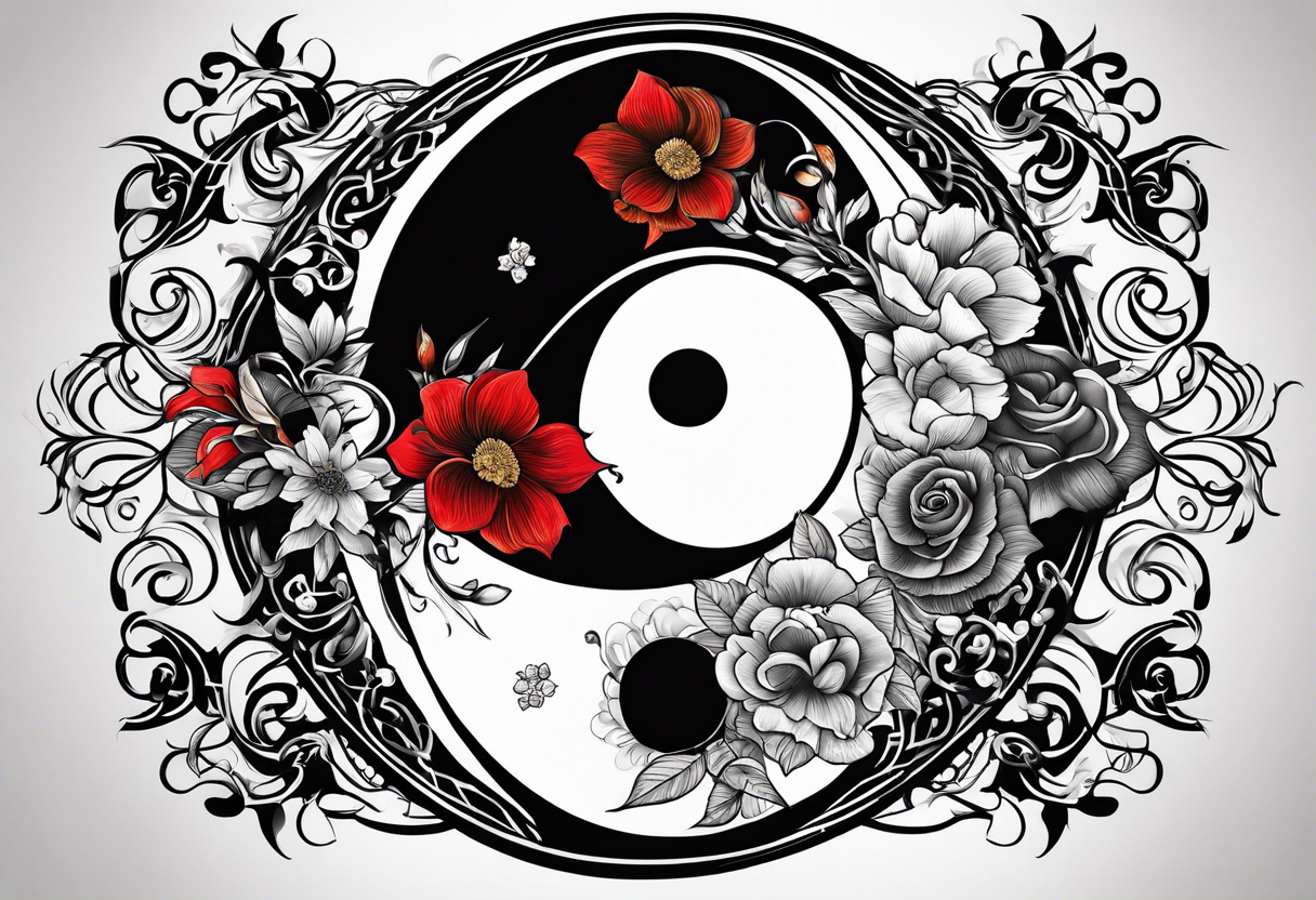 ying yang tattoo idea