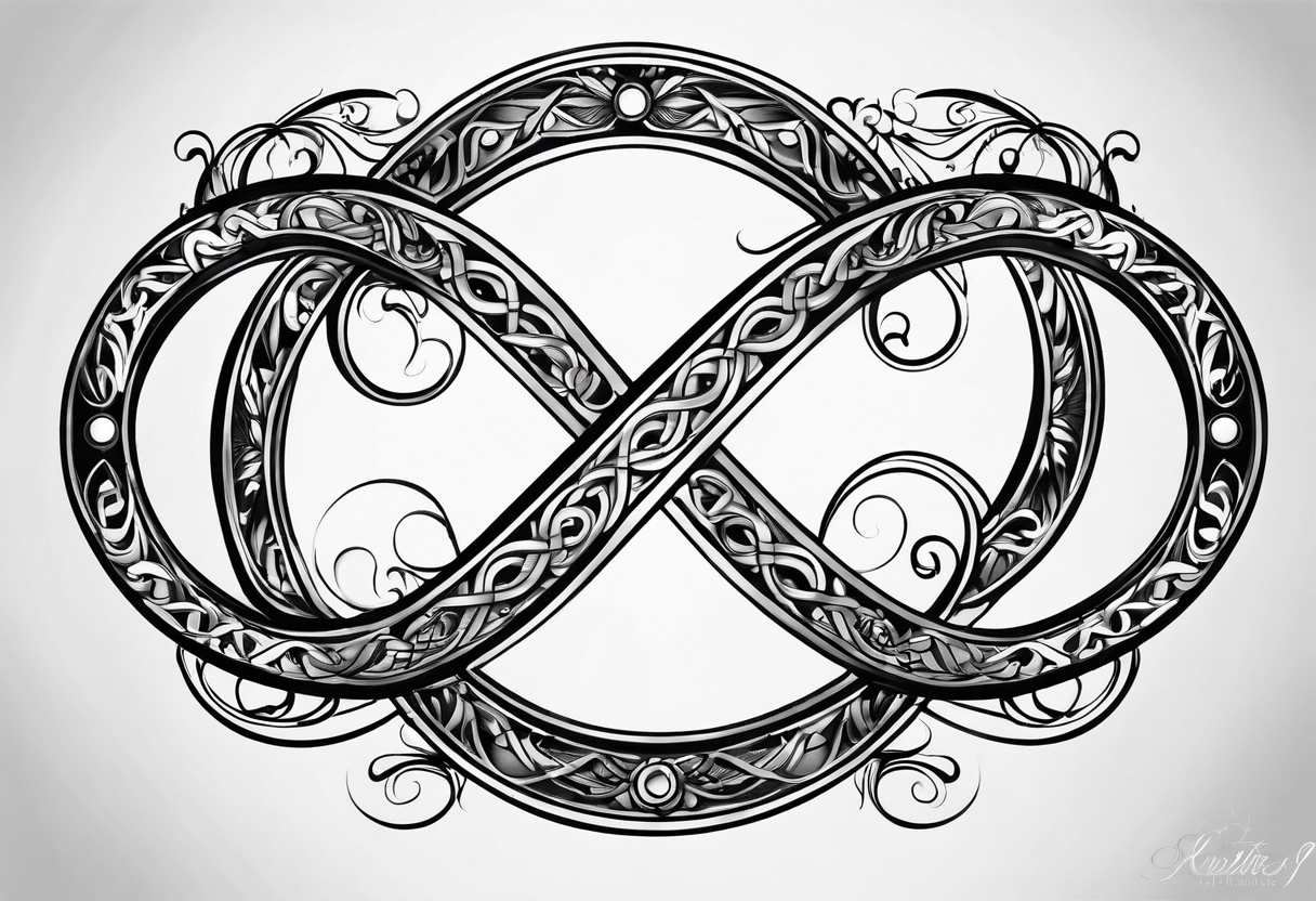 Infinity sign for spouse tattoo idea