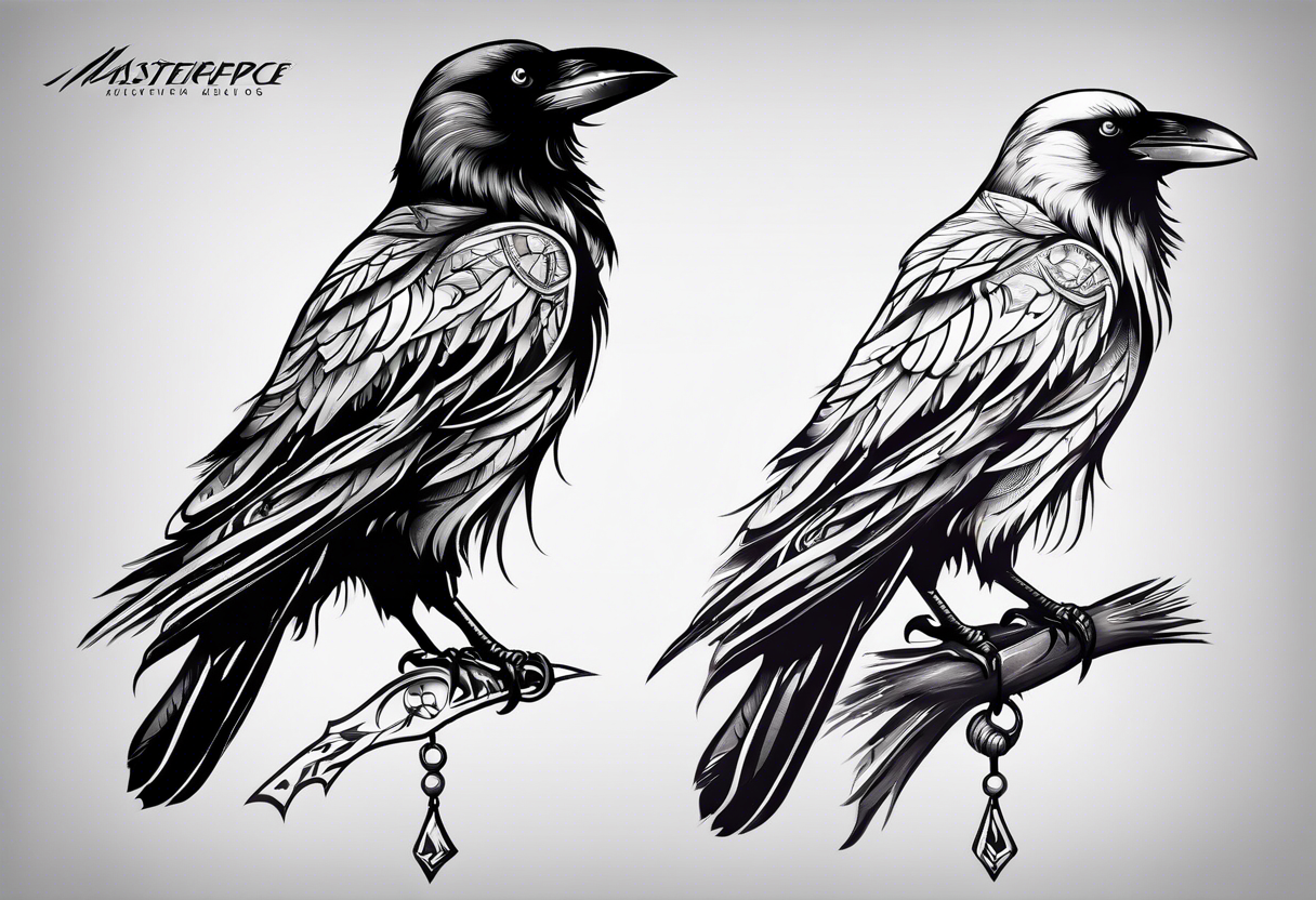 Crow medicine tattoo idea