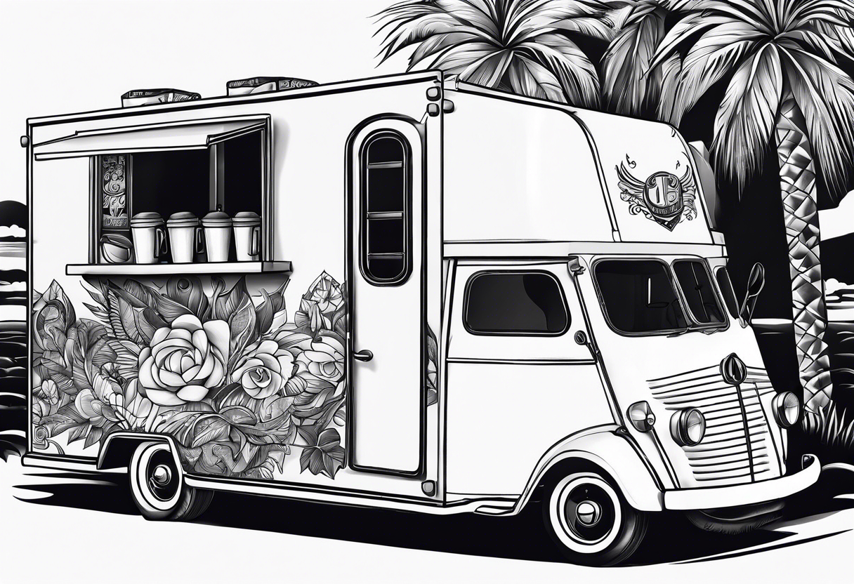 GULF SIDE COFFEE  TRUCK tattoo idea