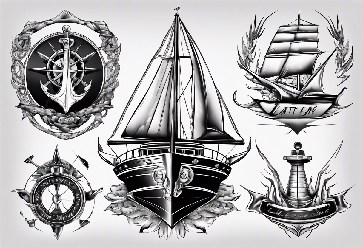 motor yacht tattoo