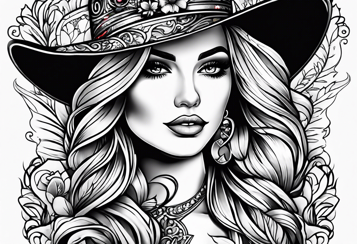 Female country music tattoo idea