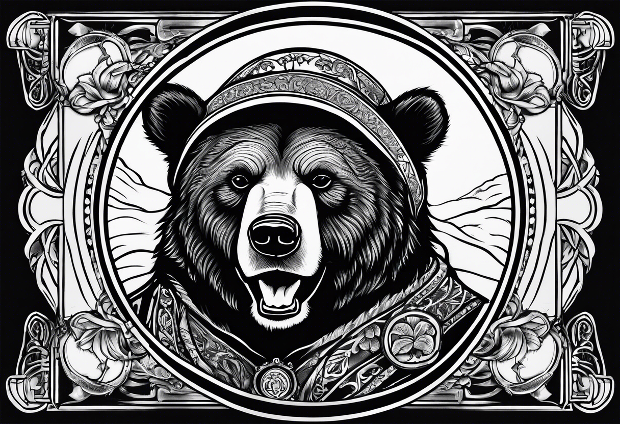 The fool tarot as a bear tattoo idea