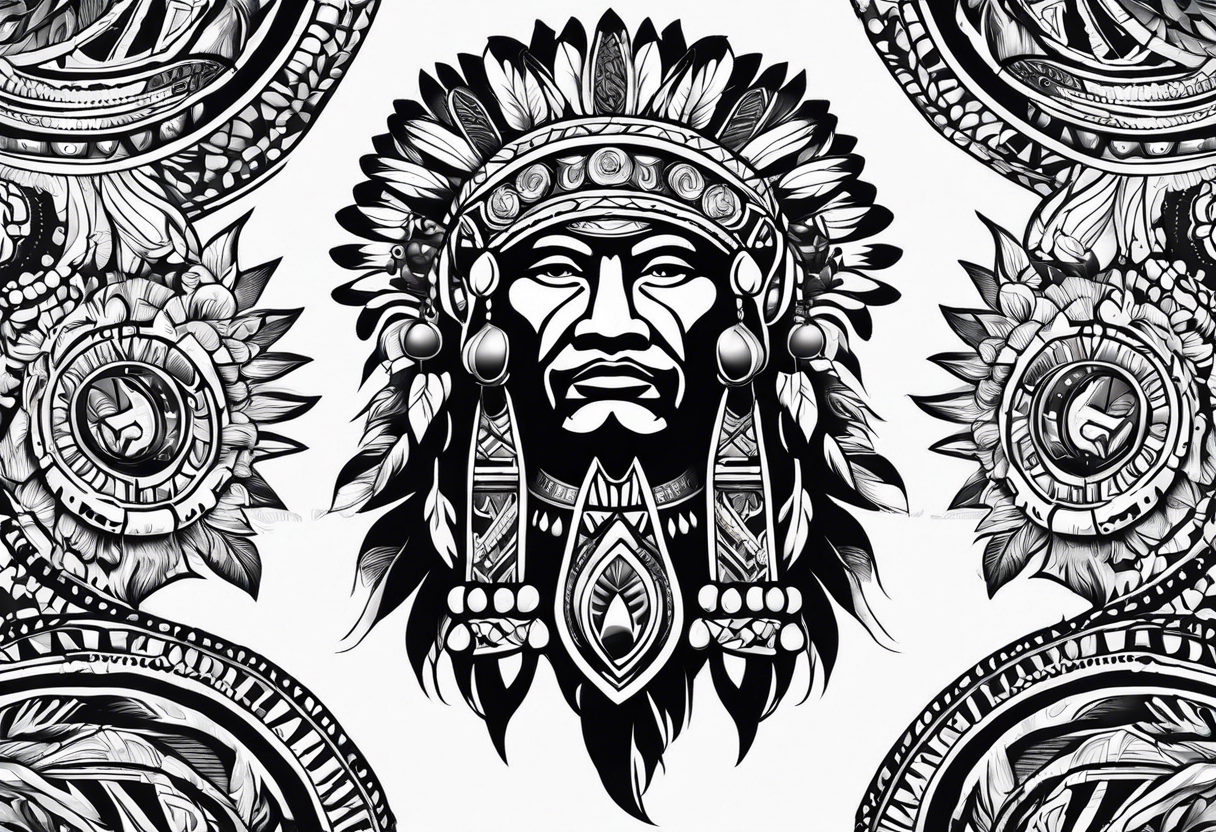 tribal chief tattoo idea