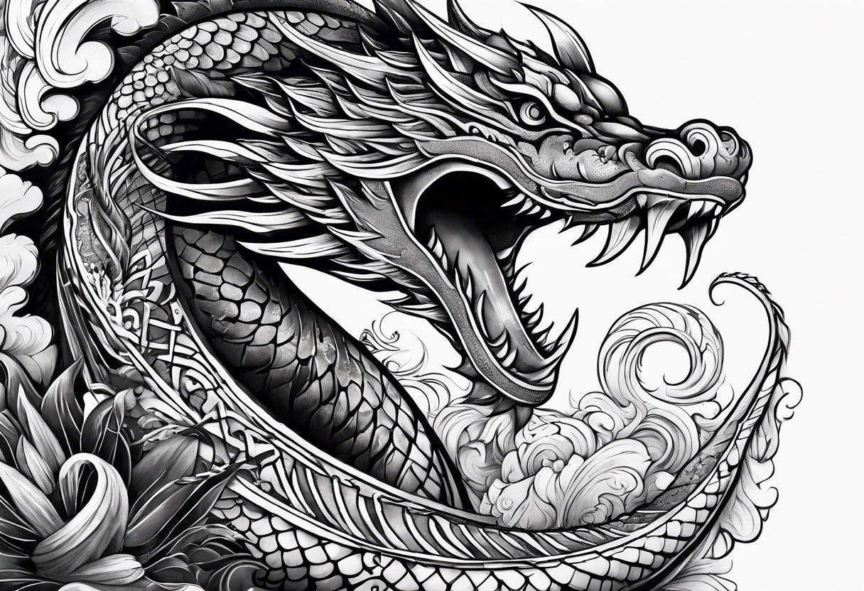 Leviathan serpent wrapped around my fore arm tattoo idea