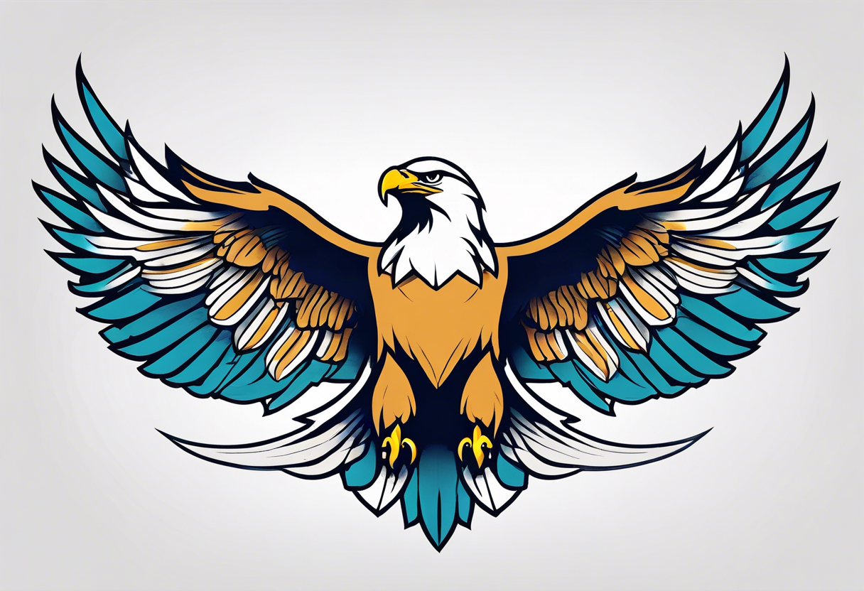 a soaring eagle tattoo idea