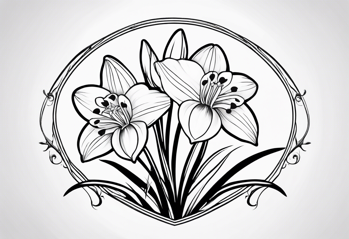 Snowdrop flower tattoo idea