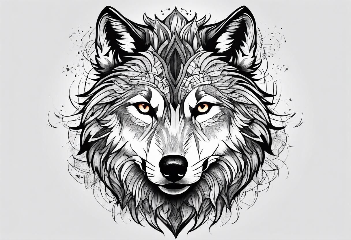 Growth. Wolf. tattoo idea