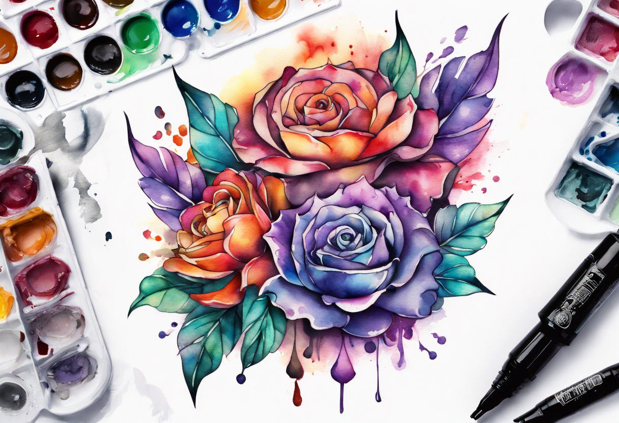 Watercolor Rose Tattoo - Get an InkGet an Ink