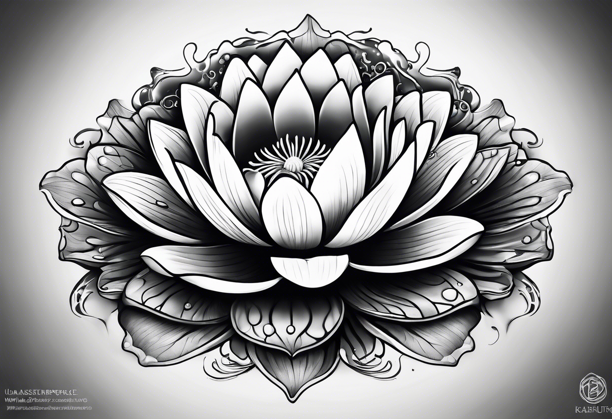 Water Lilly pad tattoo idea