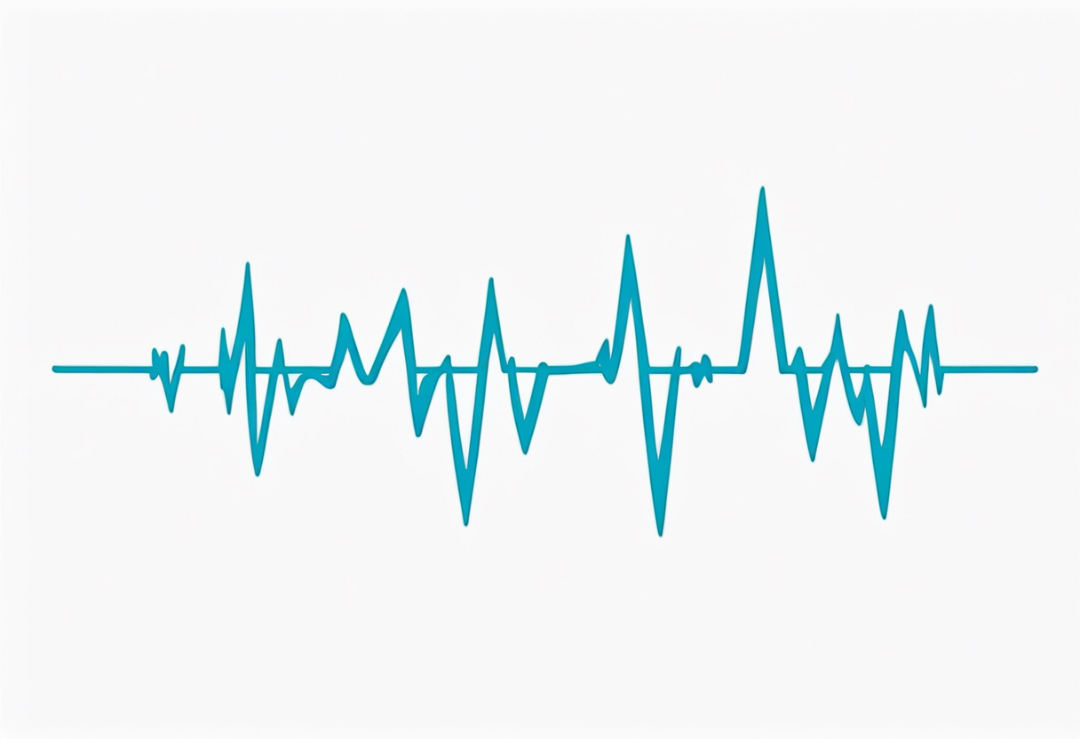 heartbeat waveform tattoo idea