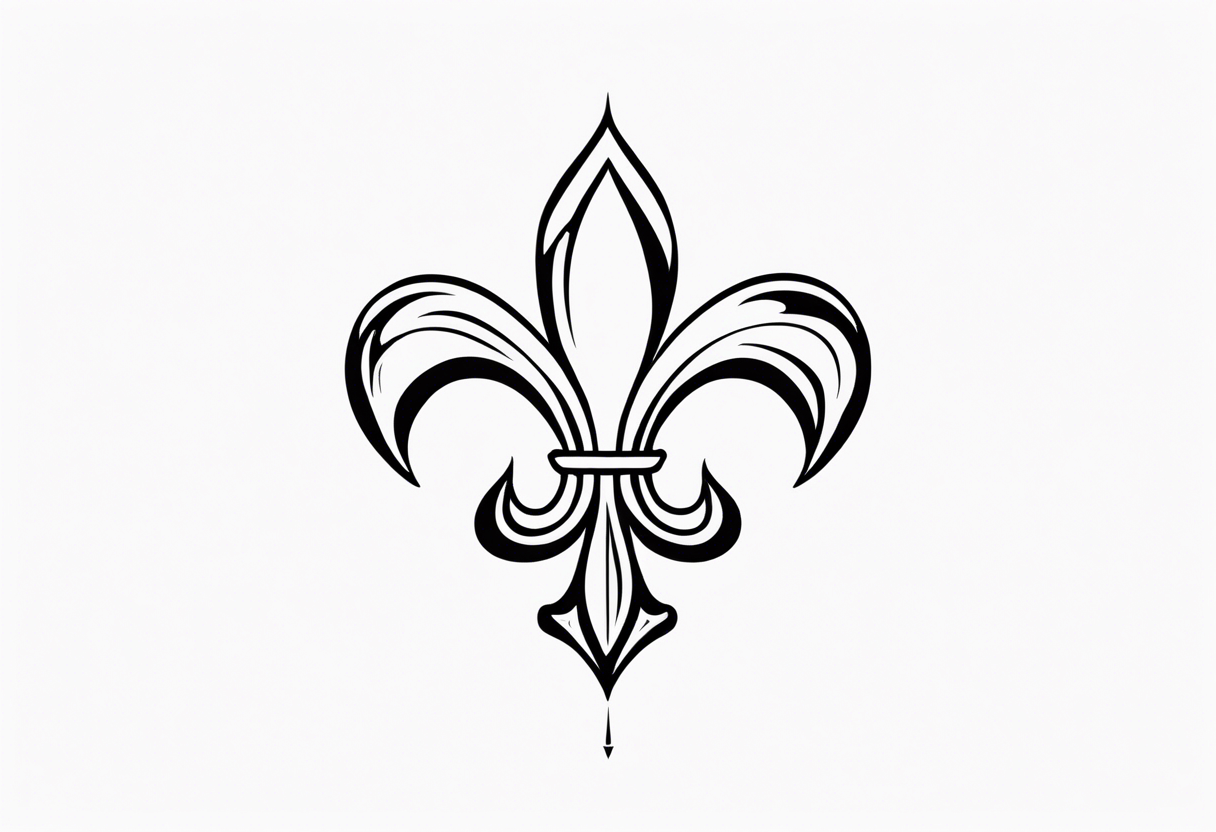 fleur de lis tattoo idea