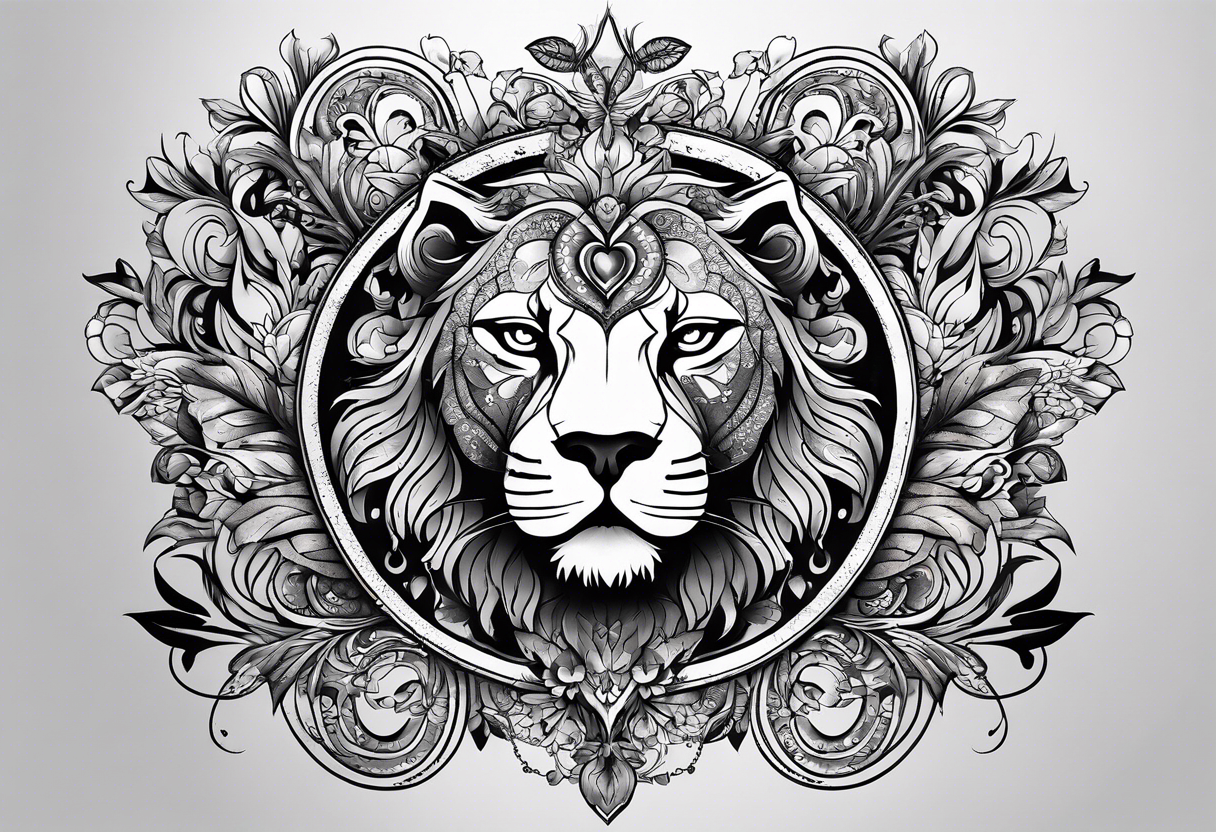 A harmonious tattoo that is placed on the whole upper back. It should represent the believe in good, discipline, pain and the love to animals. tattoo idea