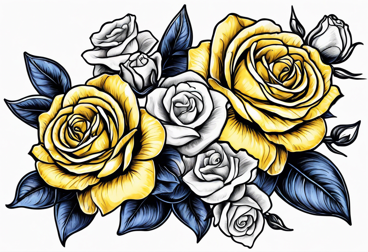 Longhorns yellow rose cannons blue bonnets tattoo idea