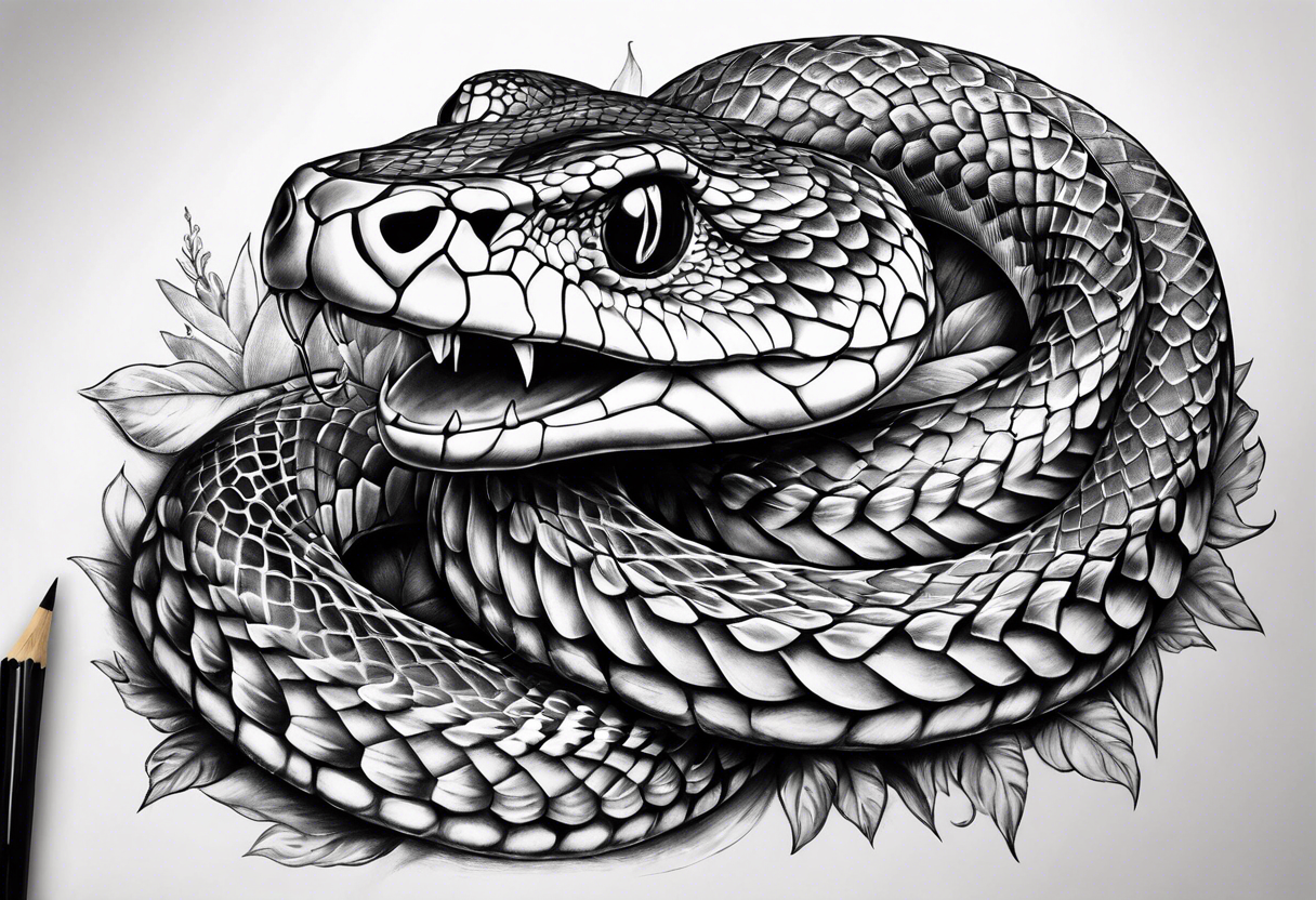 snake bones tattoo idea