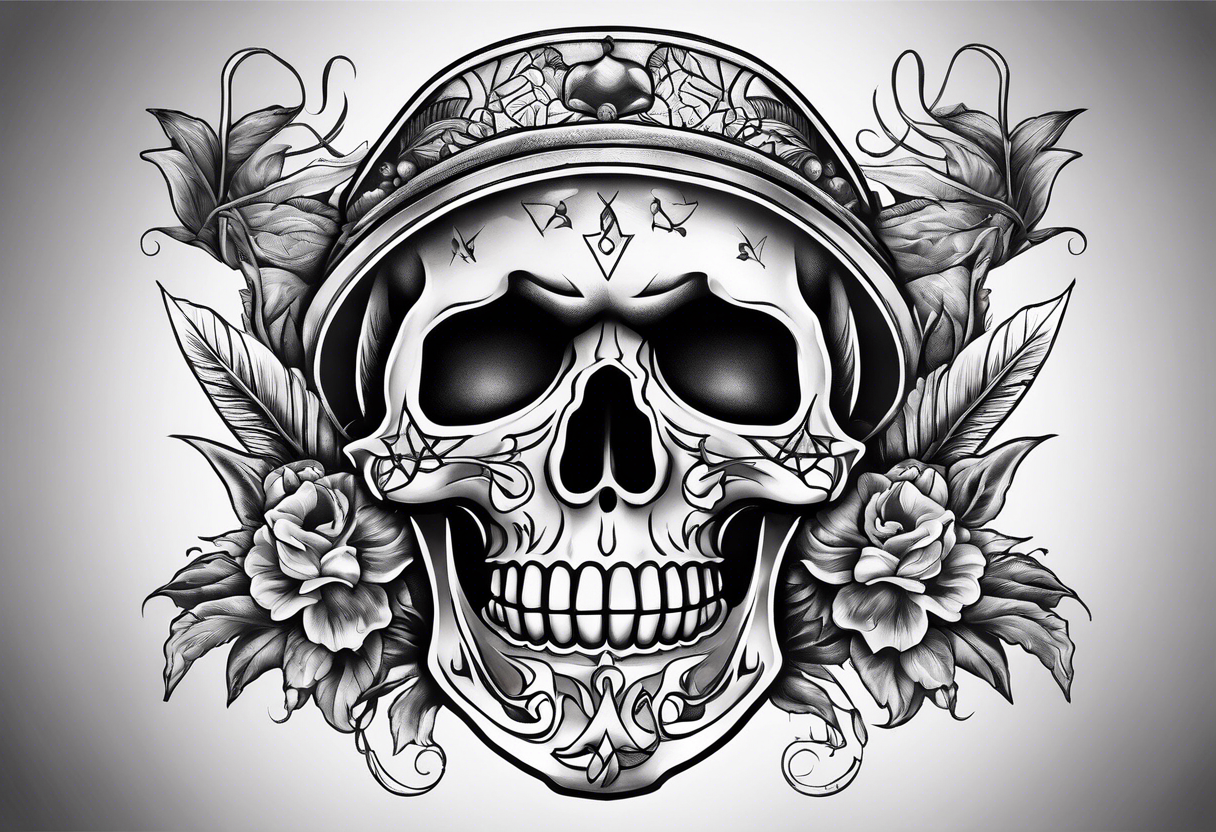 a chilli pepper and a skull and crossbones tattoo idea