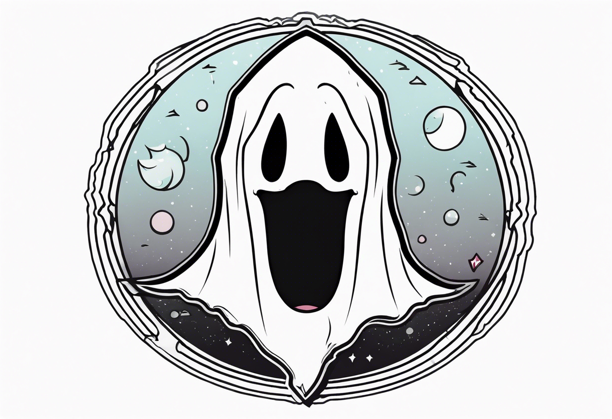 ghost who crying tattoo idea