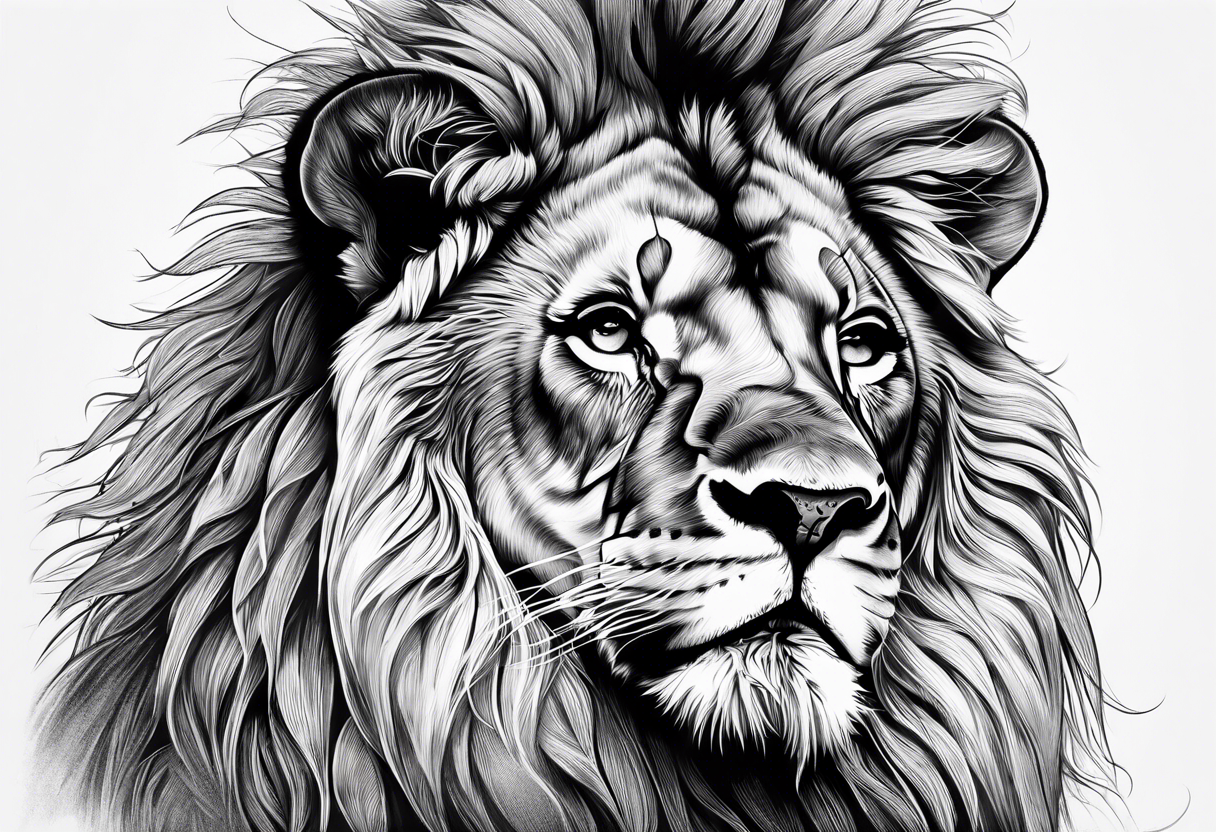 mom of 3 lion pride tattoo idea