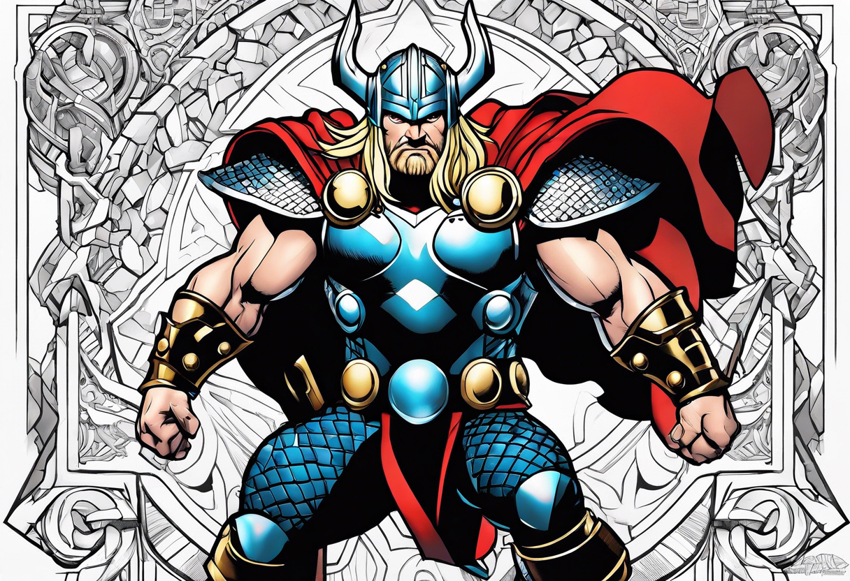 The Mighty Thor from current Marvel comics tattoo idea