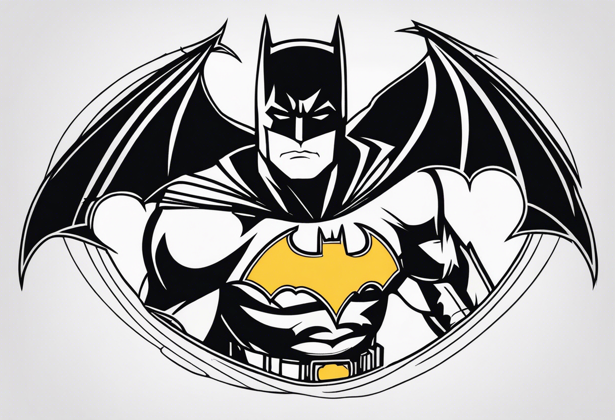 batman with robin tattoo idea