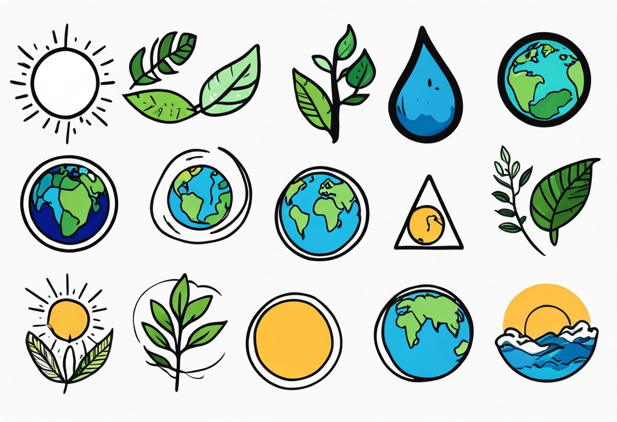 SUPER SIMPLE EARTH DAY FLASH TATTOOS tattoo idea