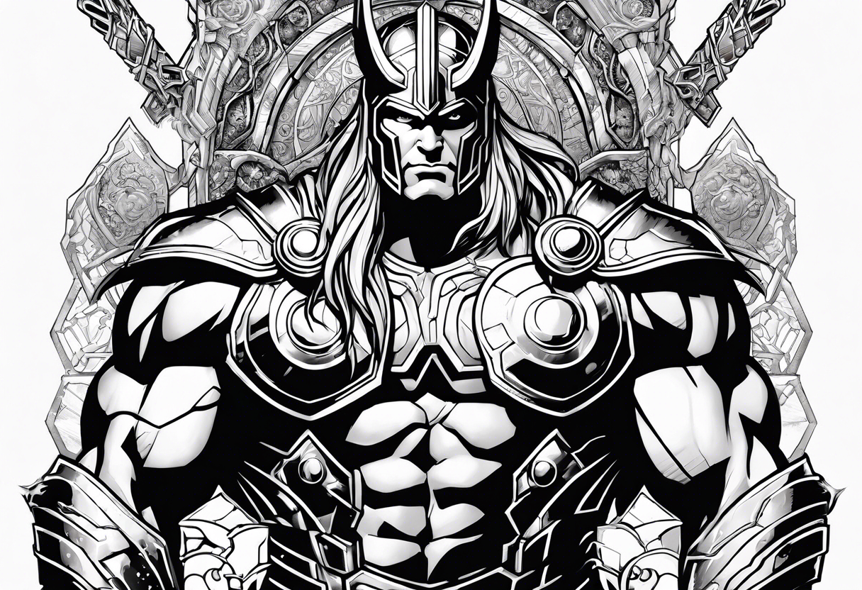 The Mighty Thor from current Marvel comics tattoo idea