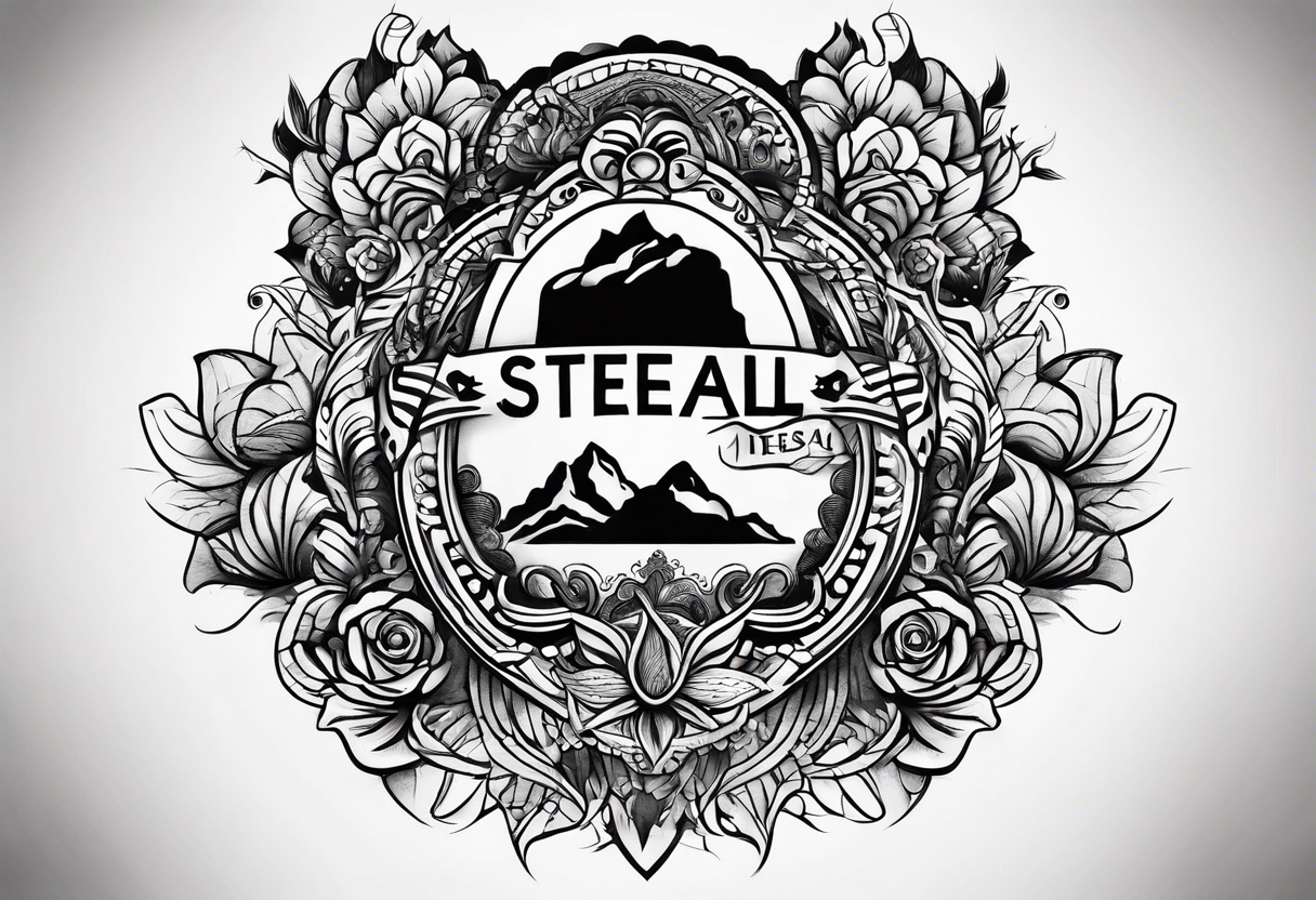 tattoo ideas with the word (STEAL) tattoo idea