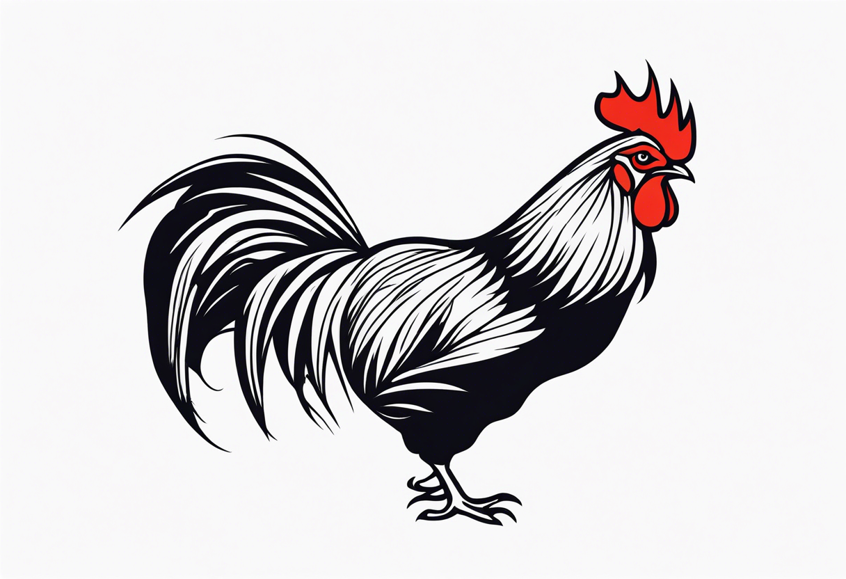 rooster tattoo idea